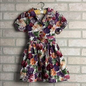 Lacey Lane Floral Girls Dress size 4